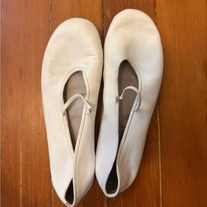White Ballet Flats jeffrey campbell size 8